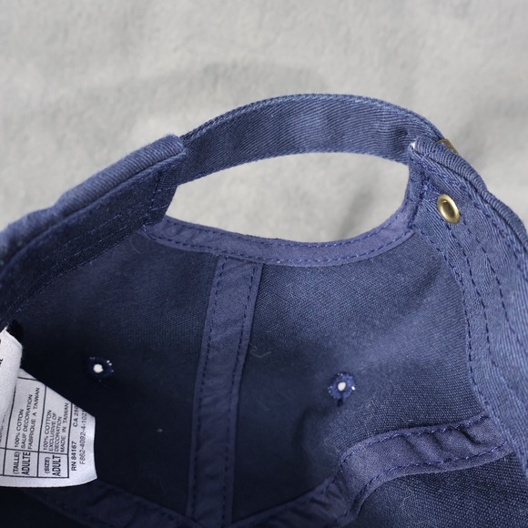 Disney Mickey Mouse Cap Hat Embroidered Red Icon Cotton Adjustable Navy - Picture 9 of 11